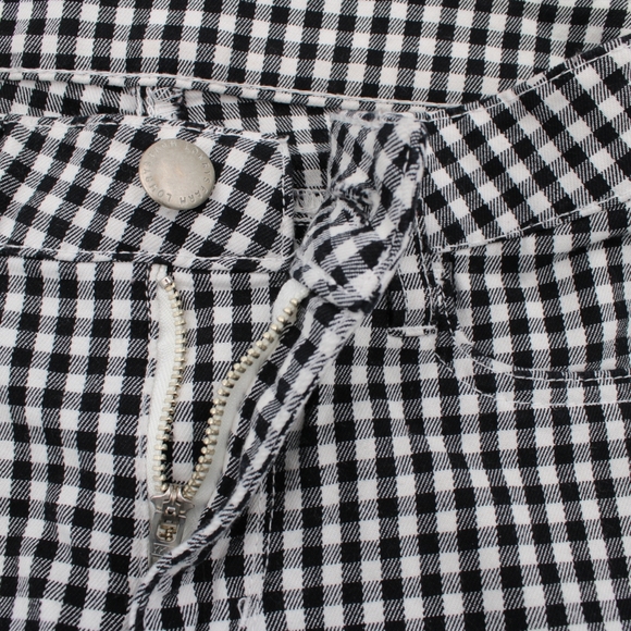 Lowry's Farm Black & White Checker Cropped Jeans – Women’s XS - Picture 2 of 6